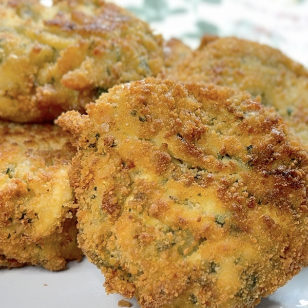 Tortitas de pollo y queso